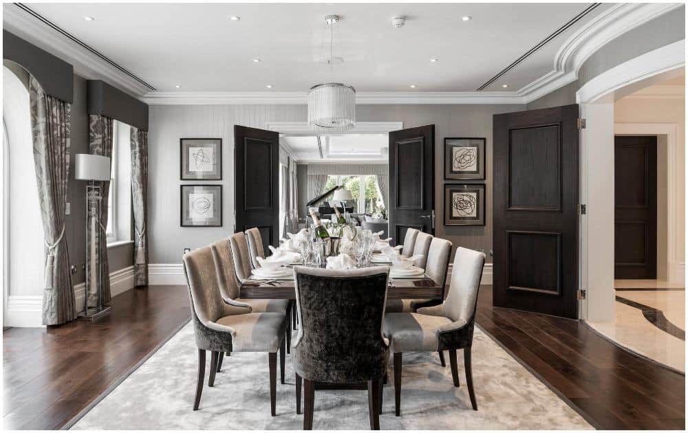 Monochrome-Luxury-Dining-Room-Design-