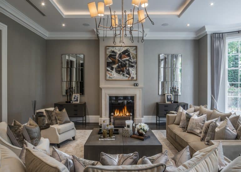 Image of coffee table as focal point of the room - revitalised for the new year