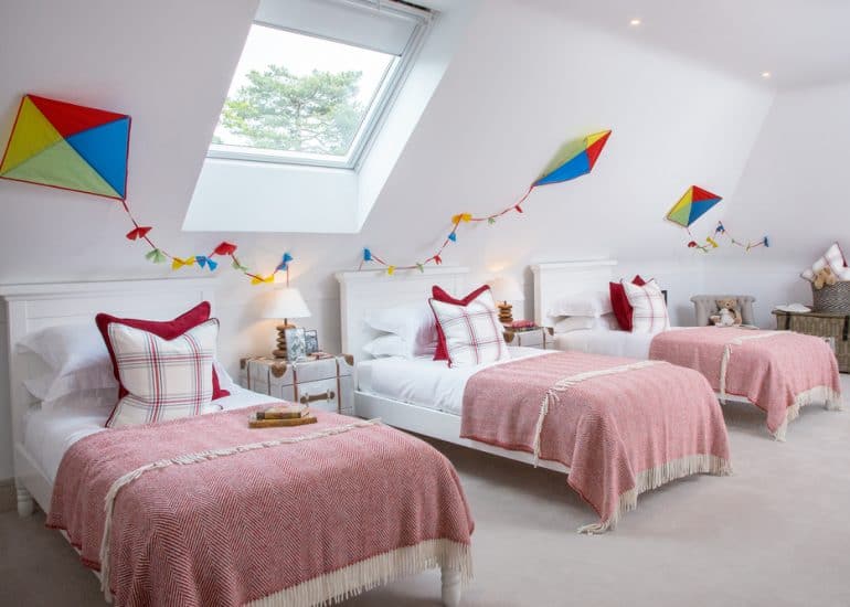 Image shows brand new bedding and luxurious throws a great way to begin the New Year